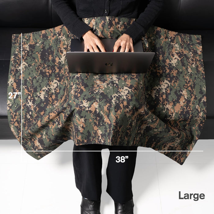 EMF Protection Lap Blanket - Desert/Camo, Large