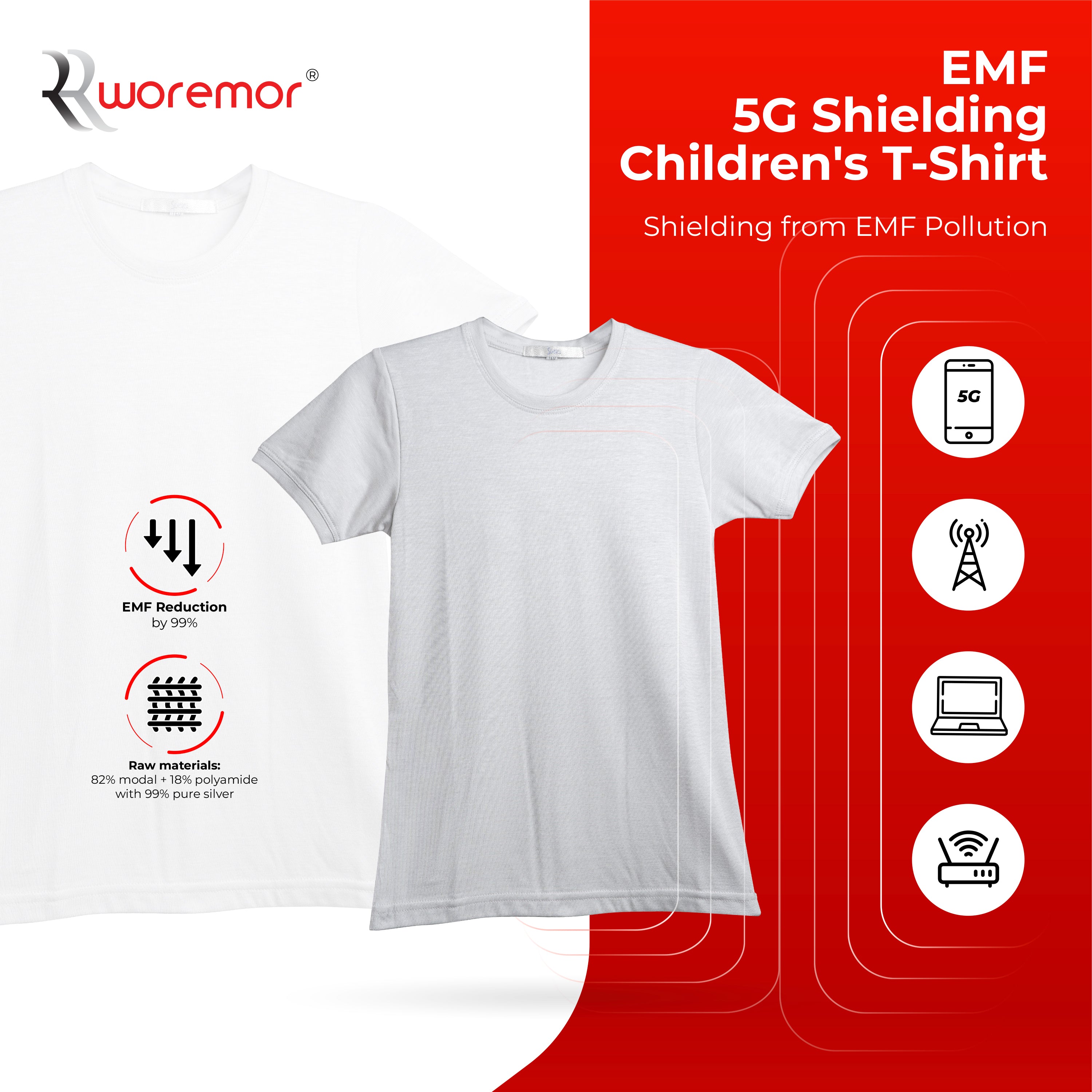 EMF 5G Shielding Children&rsquo;s T-Shirt