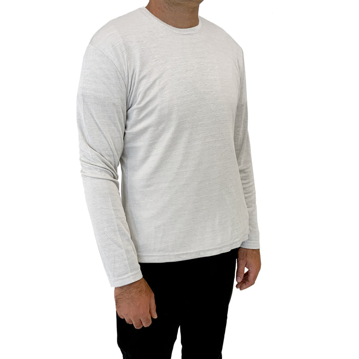 Men's EMF Protection Long-Sleeve T-Shirt - Silver Grey